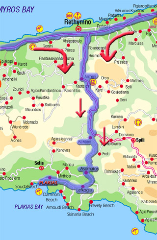 Driving instructions to Alianthos Beach Hotel